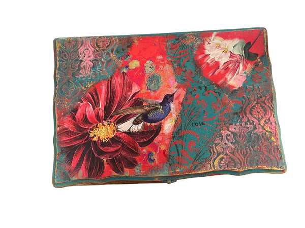 Vintage Humming Bird Jewelery Box - Painted by Tabitha St Germain