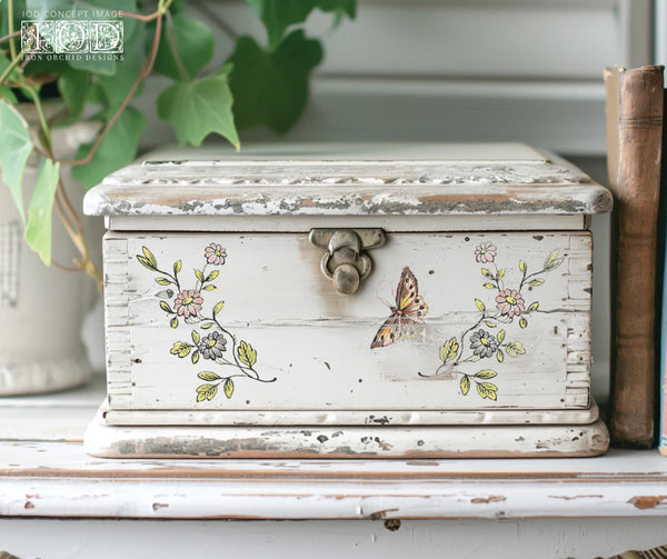 Fairytale Florals Decor Transfer - Iron Orchid Designs