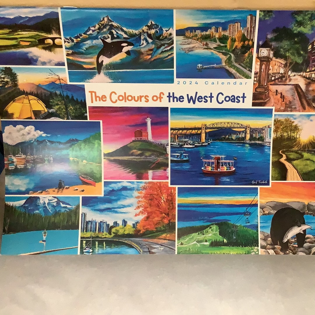 The Colours of the west coast Calendar World of Colours Studios
