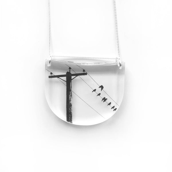 Bird Necklace - Black Drop Designs