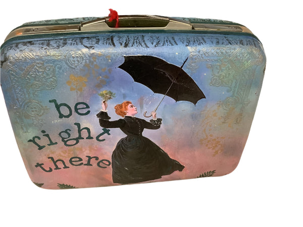 Be Right There Suitcase - Painted by Tabitha St Germain