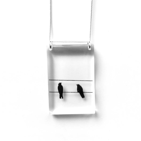 Bird Necklace - Black Drop Designs