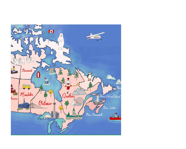 Canada Map Print