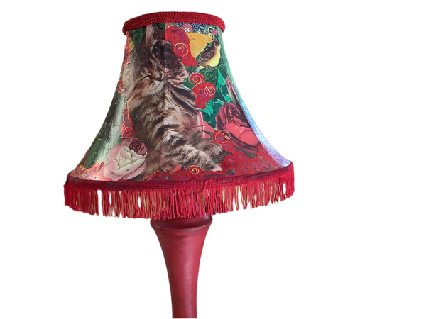Kitty Lamp - Painted by Tabitha St Germain
