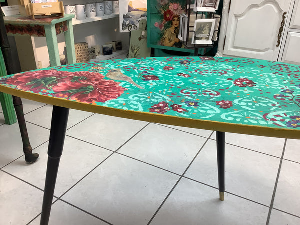 Kidney Floral Side Table -  Muckabout