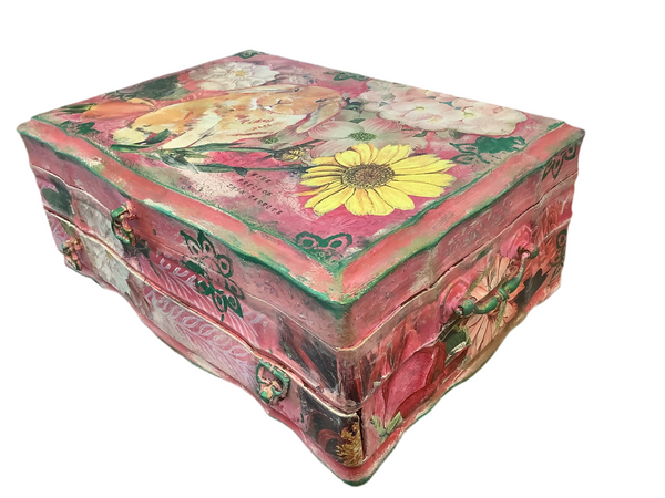 Vintage Rabbit Jewlery Box - Painted by Tabitha St Germain