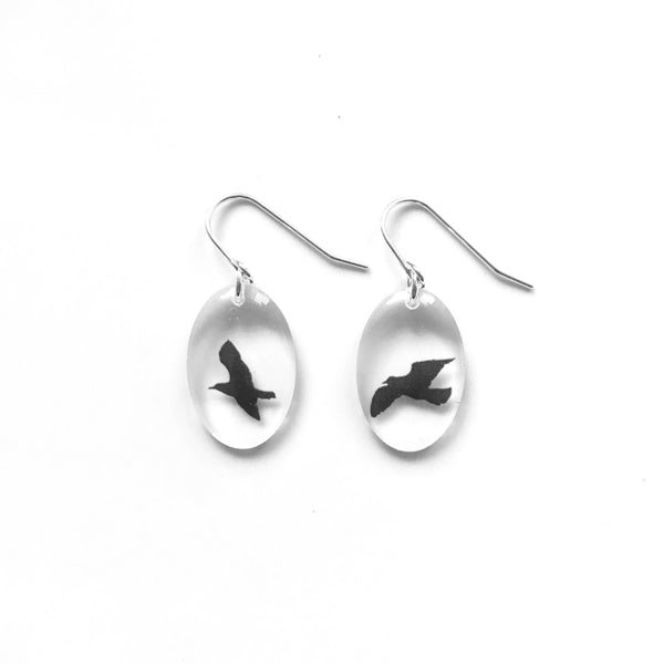 Bird Earrings - Black Drop Designs