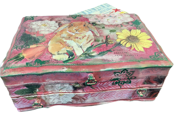 Vintage Rabbit Jewlery Box - Painted by Tabitha St Germain