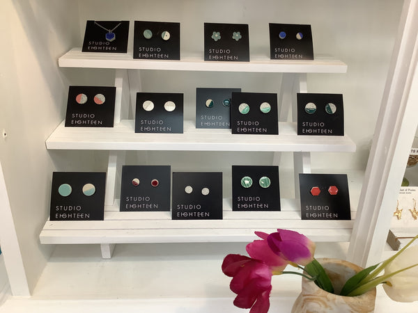 Stud Earrings & Necklaces - Studio Eighteen