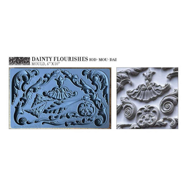 Dainty Flourishes Décor Mould - Iron Orchid Designs