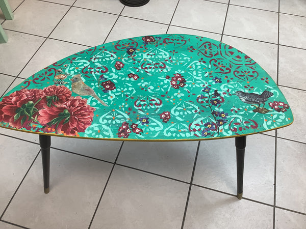 Kidney Floral Side Table -  Muckabout