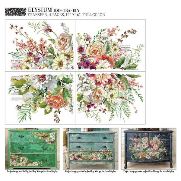 Elysium Decor Transfer - Iron Orchid Designs