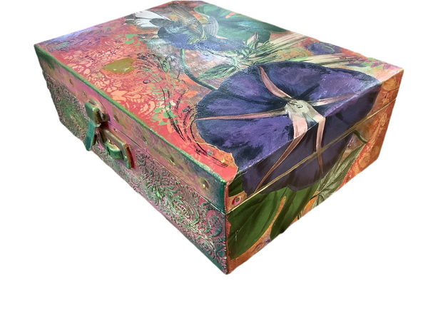 Vintage Hummingbird Jewlery Box - Painted by Tabitha St Germain