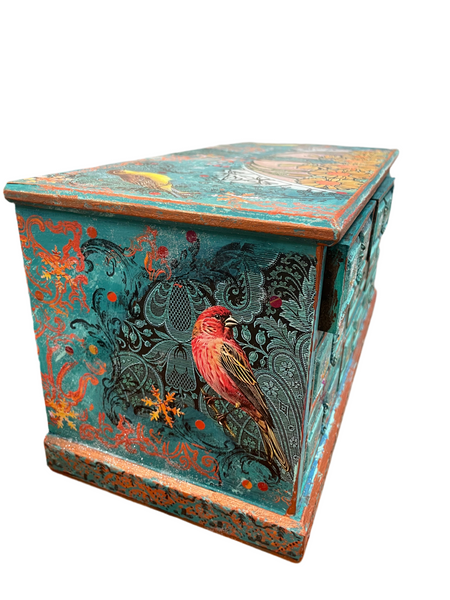 "I Love You Madly" Vintage Jewlery Box - Painted by Tabitha St Germain