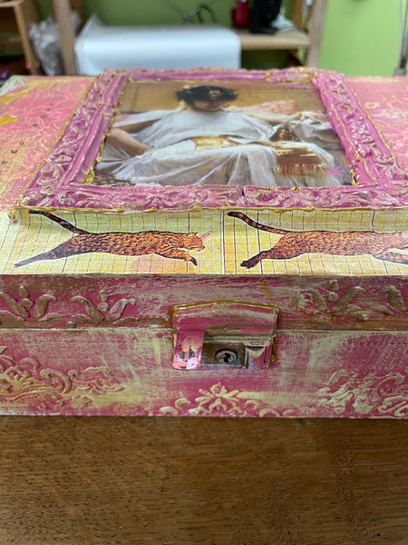 Vintage Queen Style Jewlery Box - Painted by Tabitha St Germain