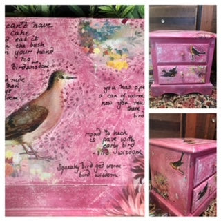 Birdbrain - Side Table - Painted by Tabitha St Germain
