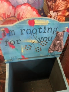The Impressionists Root Bin - Potato Bin - Painted by Tabitha St Germain