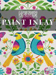 Vida Flora IOD Paint Inlay - Iron Orchid Designs