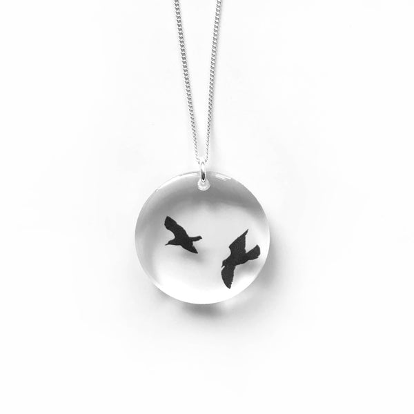 Bird Necklace - Black Drop Designs