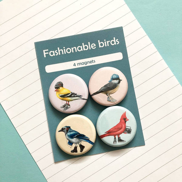 Animals on Magnets - Set of 4