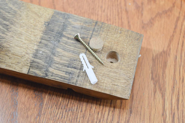 Wine Barrel Stave Single Guitar Holder - Red Oak