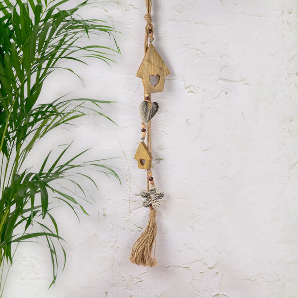 Wooden flowers, hearts and bird houses Wall Décor