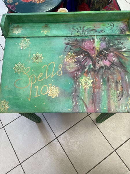 "The Magicians Best Apprentice" Childs Spell Desk - Painted by Tabitha St Germain