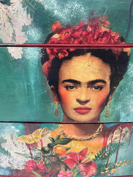 Frida Kahlo, Fall in love with yourself - Large Dresser - Painted by Tabitha St Germain