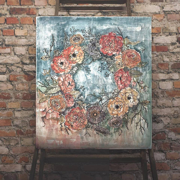 Winters Song Wreath  Decor Transfer - Iron Orchid Designs