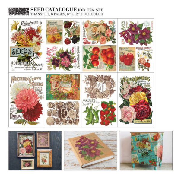 Seed Catalogue Decor Transfer - Iron Orchid Designs