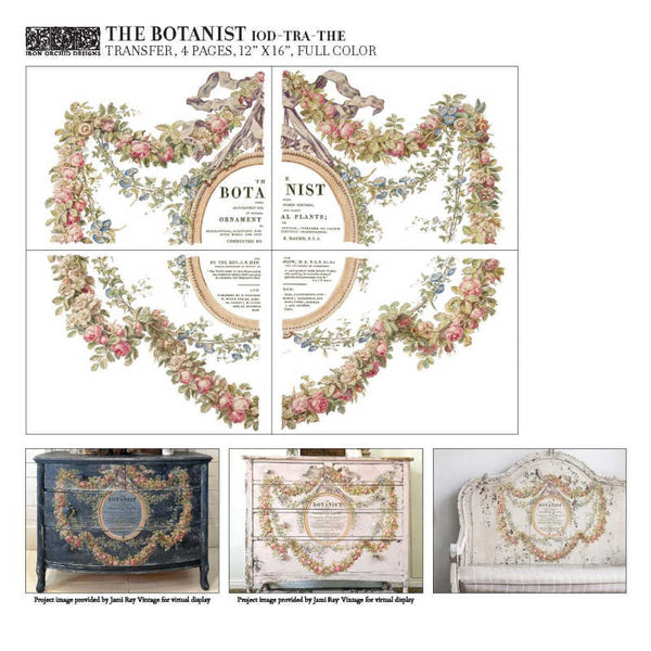 The Botanist Décor Transfer - Iron Orchid Designs