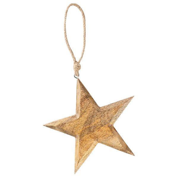 Wood Star Ornament