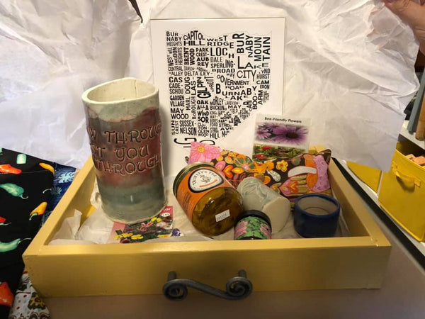 Typographic Neighborhood City Map Print - 11 x 14