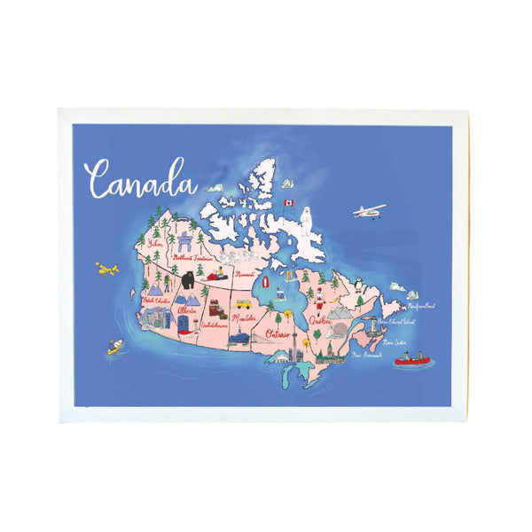 Canada Map Print