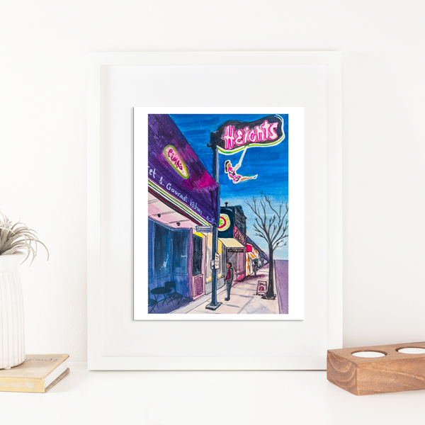 Burnaby Heights - Helen The Swinging Girl - Print - Nancy Carol