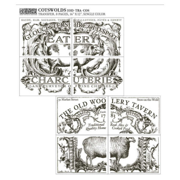 Cotswold Decor Transfer - Iron Orchid Designs