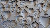 Fleur de lis Decor Mould - Iron Orchid Designs