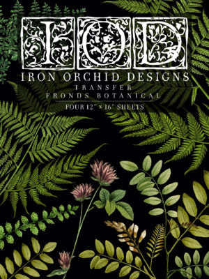 Fronds Botanical Decor Transfer - Iron Orchid Designs