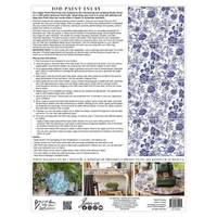 Indigo Floral - Paint Inlay - Iron Orchid Designs