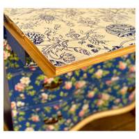 Indigo Floral - Paint Inlay - Iron Orchid Designs