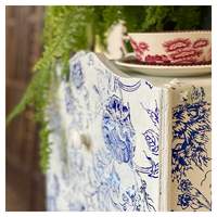 Indigo Floral - Paint Inlay - Iron Orchid Designs