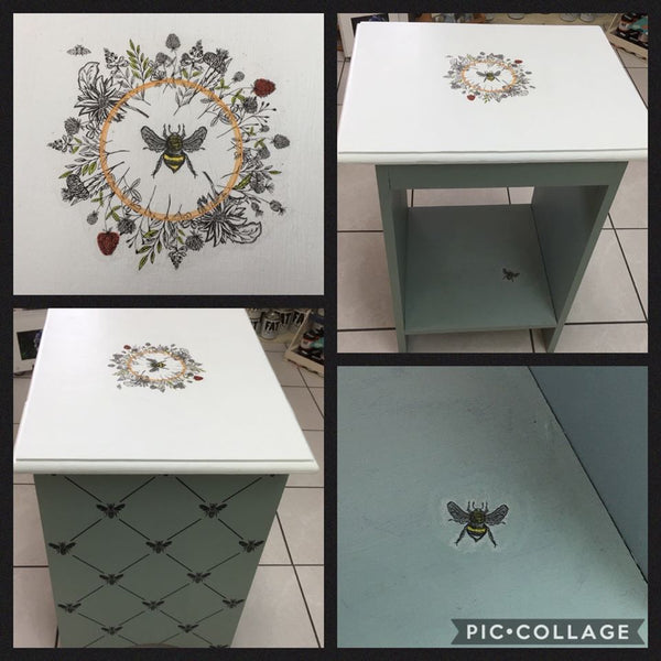 Re-Love Your Stuff with IOD transfers, molds, stamps and inlays - Learn to up-cycle your own furniture with IOD Transfers