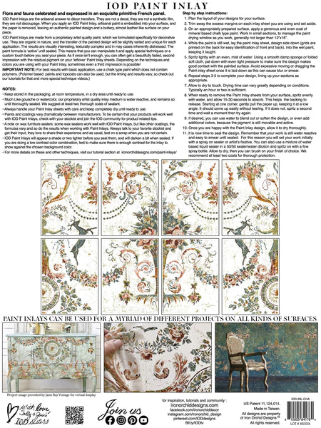 Chateau - Paint Inlay - Iron Orchid Designs