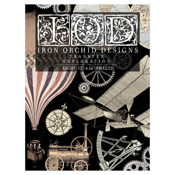 Exploration Decor Transfer *RETIRED* - Iron Orchid Designs
