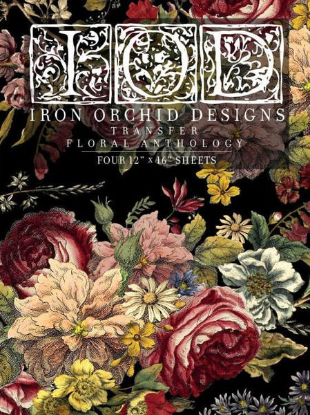 Floral Anthology Decor Transfer - Iron Orchid Designs