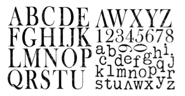 Typesetting Décor Stamp - Iron Orchid Designs