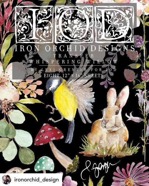 Whispering Willows Decor Transfer - Iron Orchid Designs