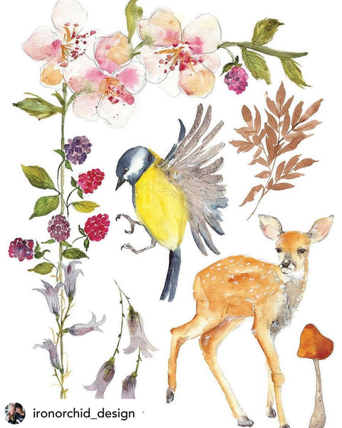 Whispering Willows Decor Transfer - Iron Orchid Designs