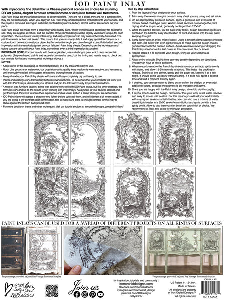 La Chasse Paint Inlay - Iron Orchid Designs