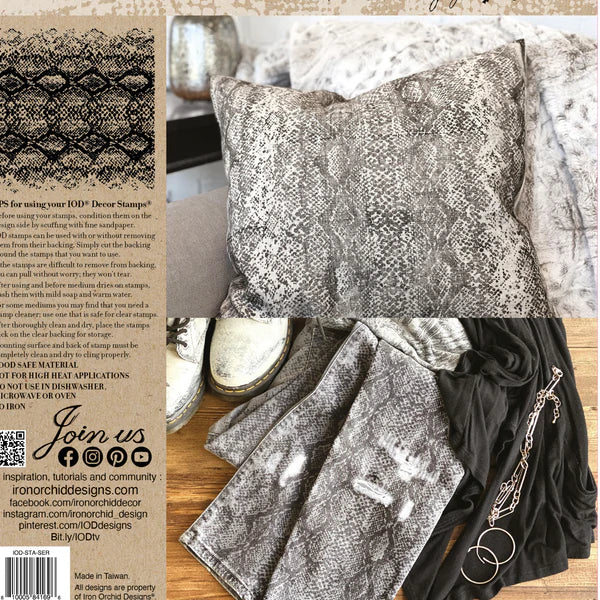 Serpentine Décor Stamp - Iron Orchid Designs